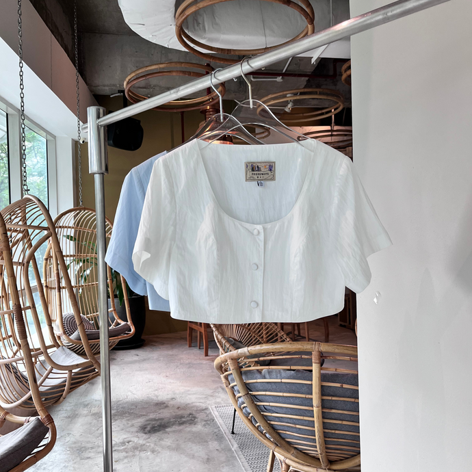 The Basics Crop Blouse
