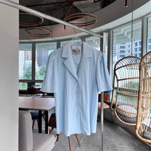 Load image into Gallery viewer, V-Neck Notch Lapel Blouse