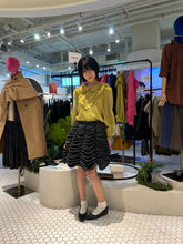 Load image into Gallery viewer, MABEL RUFFLE-BIB ROUND-COLLAR BLOUSE