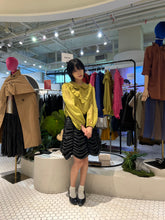 Load image into Gallery viewer, MABEL RUFFLE-BIB ROUND-COLLAR BLOUSE