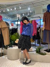 Load image into Gallery viewer, MABEL RUFFLE-BIB ROUND-COLLAR BLOUSE