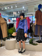 Load image into Gallery viewer, MABEL RUFFLE-BIB ROUND-COLLAR BLOUSE