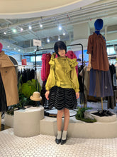 Load image into Gallery viewer, CLEO RUFFLE-SHOULDER TIE-NECK BLOUSE